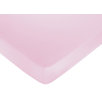 Pink, Black and White Princess Fitted Crib Sheet in Light Pink