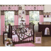 Teddy Bear Pink 9 Pieces Crib Bedding Set