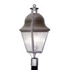 Amwell Three Light Outdoor Post lantern in Vintage Pewter