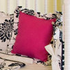 Bianca Ruffle Pillow with Pink