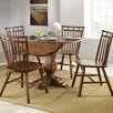 Creations II Casual Drop Leaf Pedestal Dining Table 