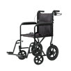 Lightweight Aluminum Transport Chair with Rear Cable Hand Brakes
