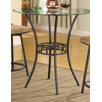 Pub Table with Beveled Glass Top