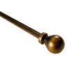 Classic Ball Curtain Rod in Antique Gold