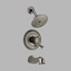 Lockwood Monitor Scald-Guard Tub and Shower with Volume Control in Aged Pewter