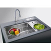 tCulinary Work Center Kitchen Sink with Waste Bin