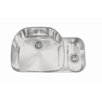 Prestige Stainless Steel Left Hand Double Bowl Kitchen Sink