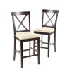 Pub Chair with Microfiber Cushion in Dark Cherry