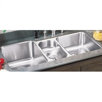 20"x40" Undermount Triple Bowl Stainless Steel Kitchen Sink
