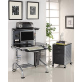 Glass Computer Workstation Set