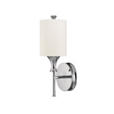 Studio One Light Wall Sconce in Polished Nickel