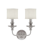 Midtown Two Light Wall Sconce in Matte Nickel