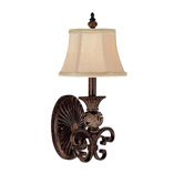 Manchester One Light Wall Sconce in Chesterfield Brown
