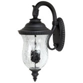 Ashford Four Light Outdoor Wall Lantern in Black