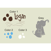 Elephant Dots Wall Decal