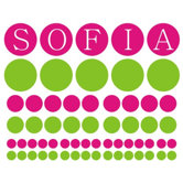 Personalized Dots Wall Decal