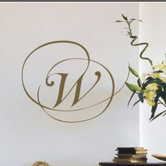 Script Monogram Wall Decal