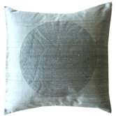 Spiral Decorative Pillow in Metallic