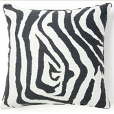 African Zebra Square Pillow