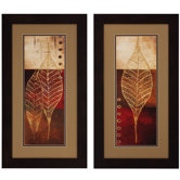 Fossil Leaves I / II Wall Art (Set of 2)
