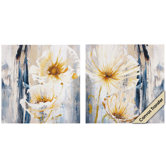 White Florals I / II Wall Art (Set of 2)