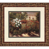 Flower Garden at Giverny Framed Print - Breck