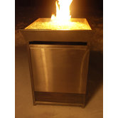 Outdoor Stainless Steel Gas Fire Column