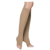 230 Cotton Series 20-30 mmHg Unisex Open Toe Knee High Sock