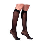 770 Truly Transparent 30-40 mmHg Women's Closed Toe Knee High Sock