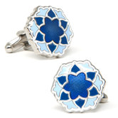 Bloom Cufflinks in Blue