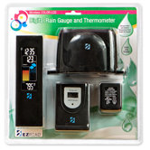 Digital Rain Gauge and Thermometer with 4-Color LCD