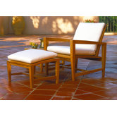 Amalfi Lounge Chair and Ottoman with Cushions