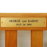 Engraved Brass Garden Plaque