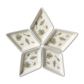 Naturewood Segmented Star Serving Tray (Set of 5)