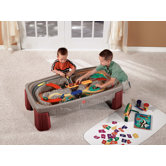 Deluxe Canyon Train & Track Table with Lid