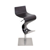 Viva 28" Bar Stool in Dark Brown Wood