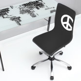 Peace Printed Computer Chair
