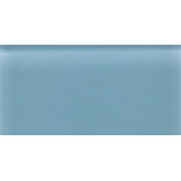 Glass Reflections 4 1/4" x 8 1/2" Frosted Wall Tile in Blue Lagoon