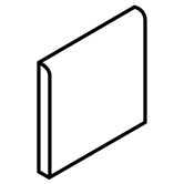 Fidenza 6" x 6" Surface Bullnose in Dorado