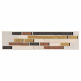 Innova 3" x 14" Decorative Random Brick Border in Autumn Metallic