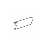 Sandalo 2" x 6" Counter Rail in Serene White