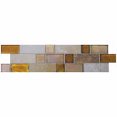 Sandalo 3" x 12" Decorative Border in Smoky Topaz Blend