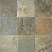 Franciscan Slate 12" x 12" Unpolished Field Tile in Woodland Verde