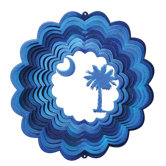Blue Palmetto Moon Wind Spinner