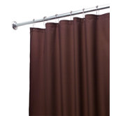 Waterproof Shower Curtain/Liner in Chocolate