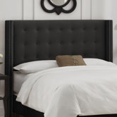 Button Tufted Upholstered Headboard