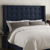 Nail Button Tufted Upholstered Headboard