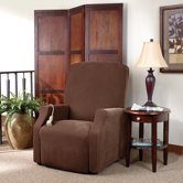 Stretch Pique Medium Recliner Slipcover