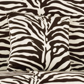 Velvet Zebra Pillow