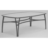 Modone Rectangle Dining Table with Umbrella Hole